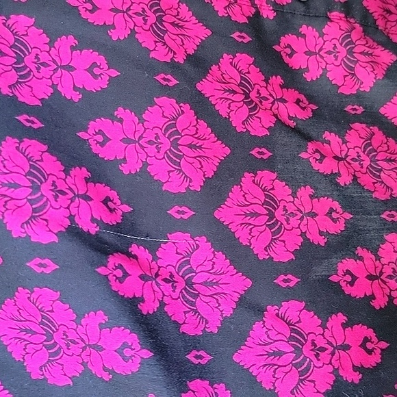 Foxcroft Annie Regal Bold Damask Button down blouse 18W - Picture 6 of 10